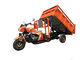 オレンジ200cc 250cc 3の荷車引き/3は貨物屋根が付いている貨物オートバイを動かします